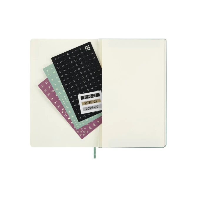 Agenda 2027 Moleskine 18M Planner Weekly 7dagen/1pagina large hc sage green