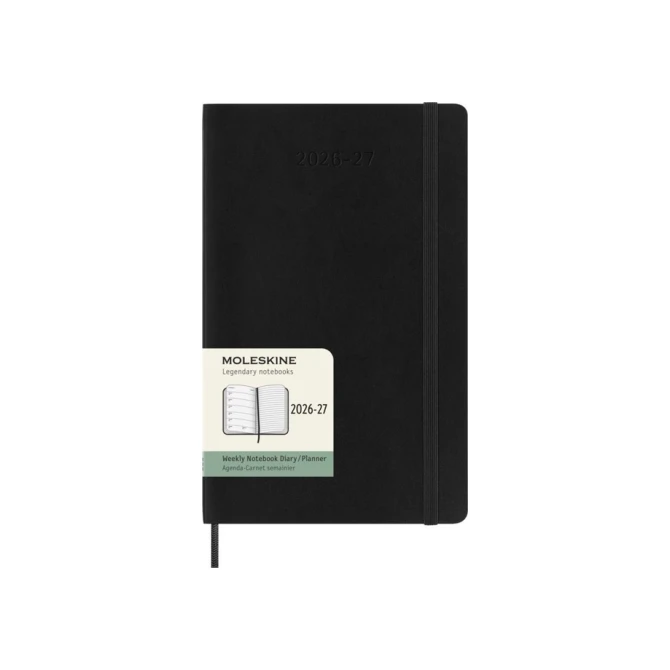 Agenda 2027 Moleskine 18M Planner Weekly 7dagen/1pagina large sc black