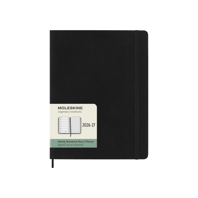 Agenda 2027 Moleskine 18M Planner Weekly 7dagen/1pagina xl sc black