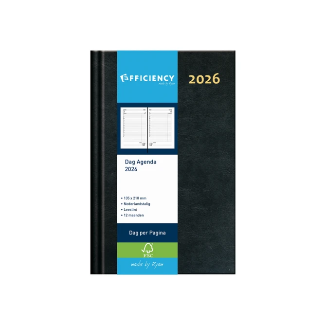 Agenda 2027 Ryam Efficiency Baladek 1dag/1pagina zwart