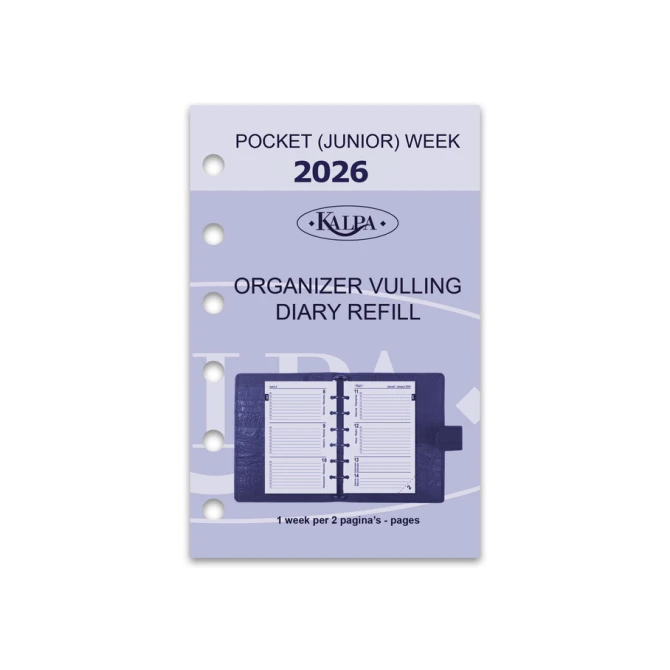 Agendavulling 2027 Kalpa Pocket 7dagen/2pagina's