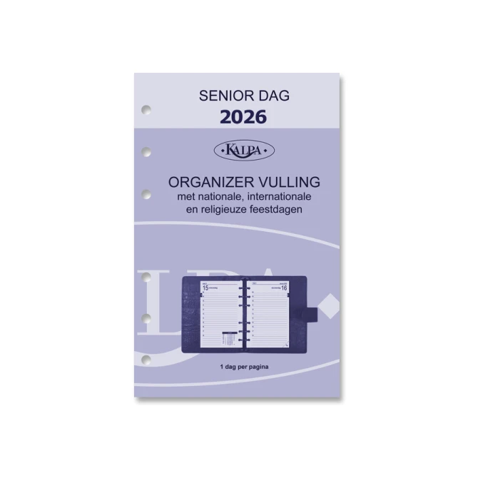 Agendavulling 2027 Kalpa Senior 1dag/1pagina
