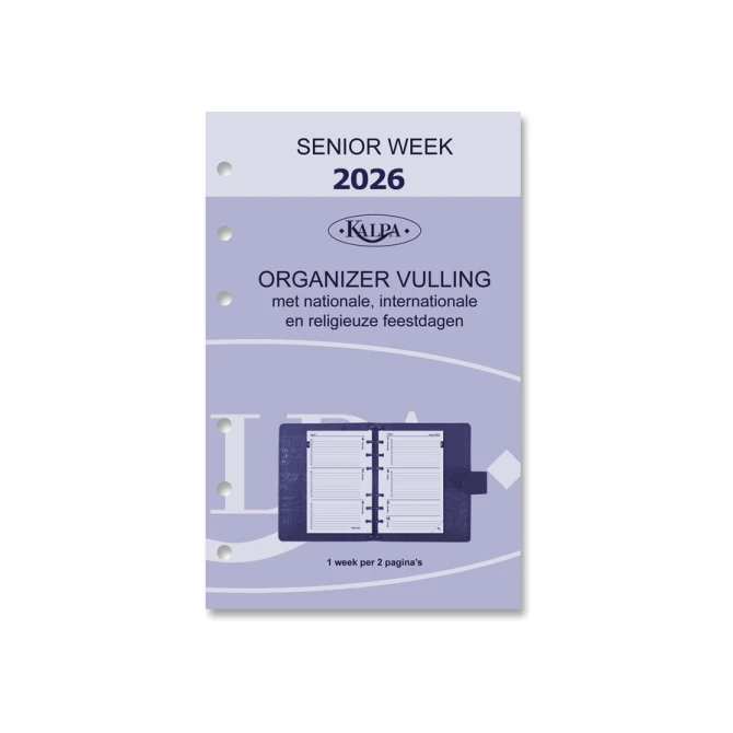 Agendavulling 2027 Kalpa Senior 7dagen/2pagina's
