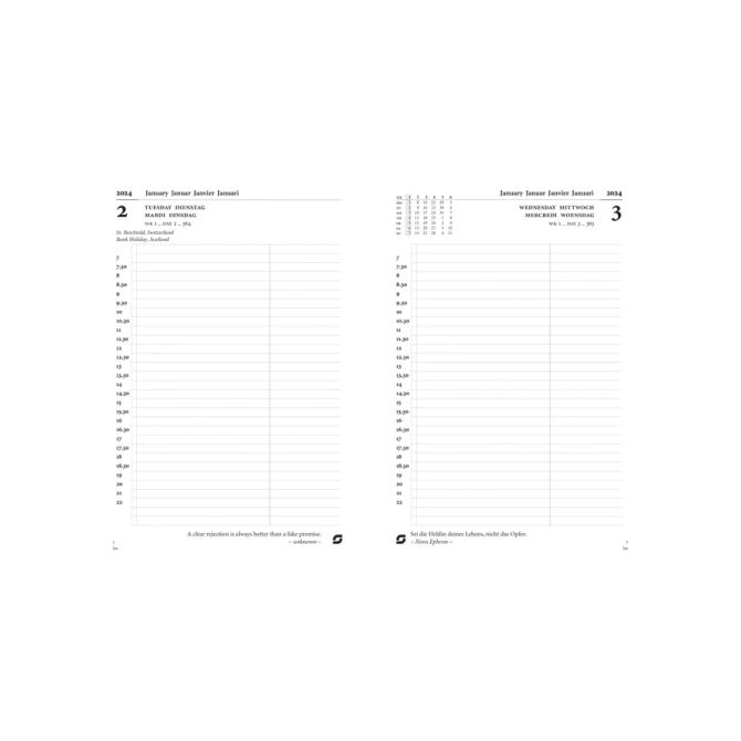 Agendavulling 2027 Succes Executive A5 1dag/1pagina