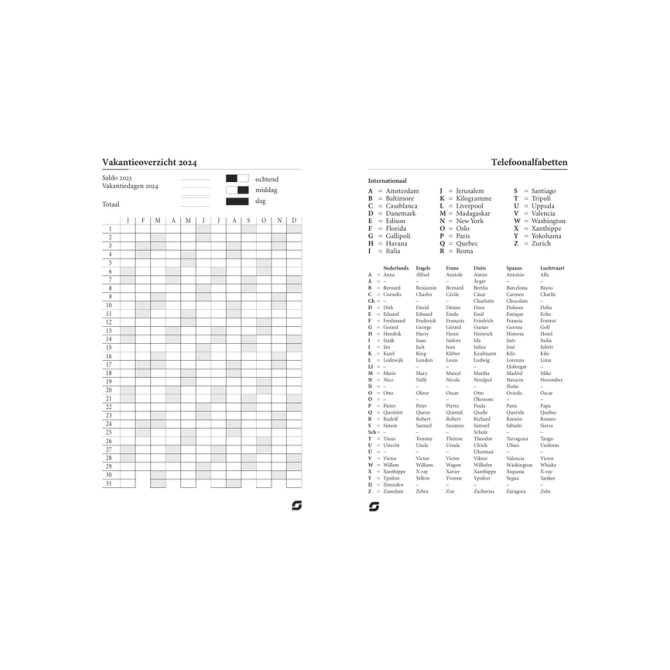 Agendavulling 2027 Succes Mini 1dag/1pagina