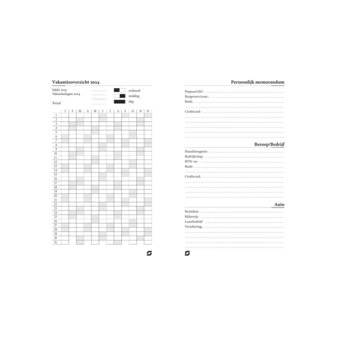 Agendavulling 2027 Succes Mini 4dagen/2pagina's