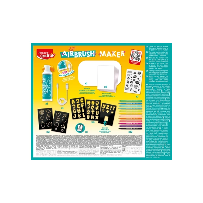 Airbrush Maker Maped Creativ set à 27 delen