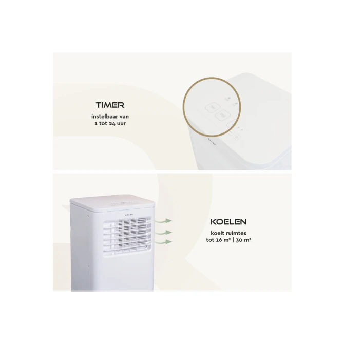 Airconditioning BRASQ MAC9000 9000 BTU wit