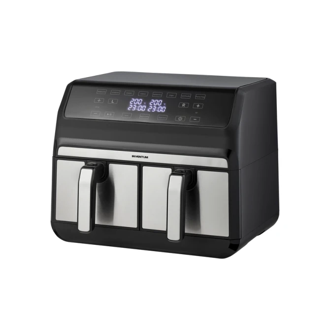 Airfryer Inventum 2 x 4 liter 1700 watt zwart/rvs