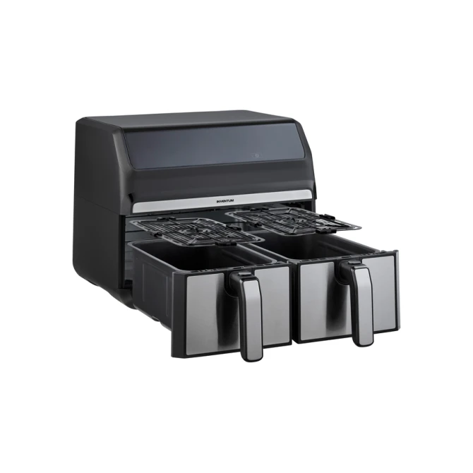 Airfryer Inventum 2 x 4 liter 1700 watt zwart/rvs