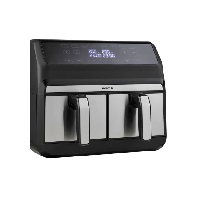 Airfryer Inventum 2 x 4 liter 1700 watt zwart/rvs