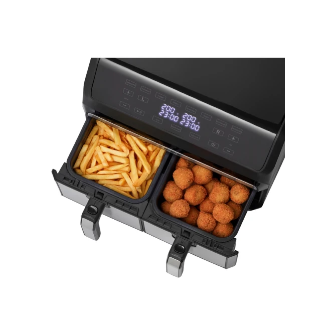 Airfryer Inventum 2 x 4 liter 1700 watt zwart/rvs