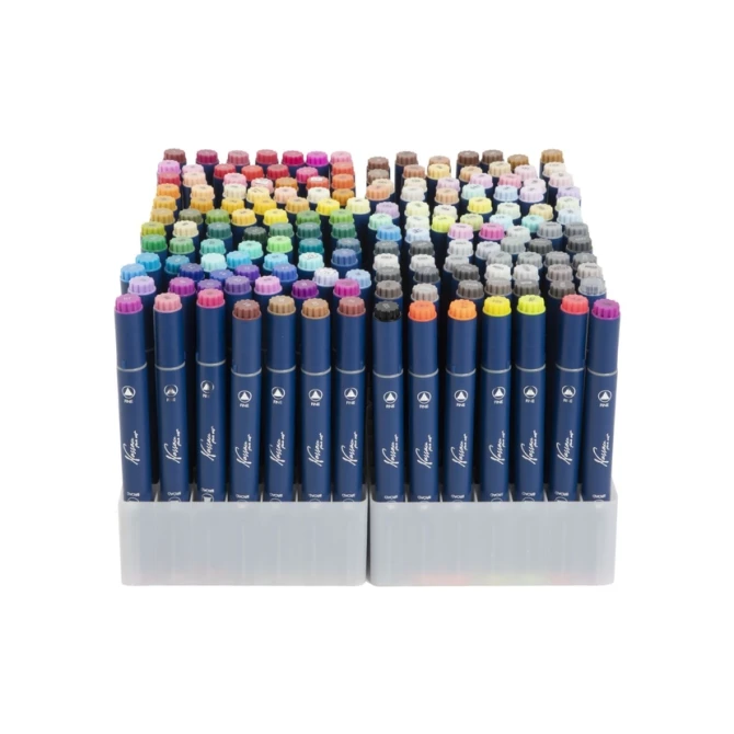 Alcoholmarkers Nassau Arts duopunt set à 168 kleuren