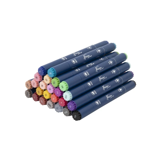 Alcoholmarkers Nassau Arts duopunt set à 24 kleuren