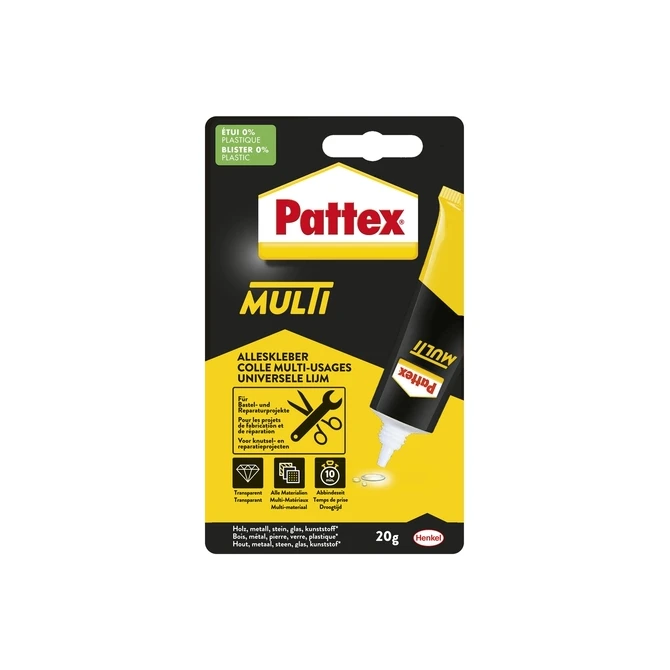 Alleslijm Pattex Multi tube 20 gram op blister Alleslijm Pattex Multi tube 20 gram op blister