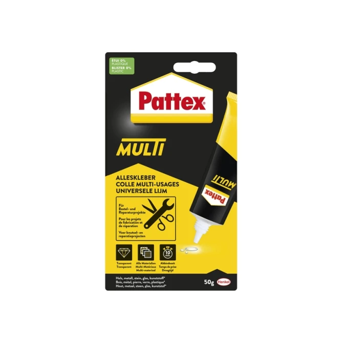 Alleslijm Pattex Multi tube 50gram op blister