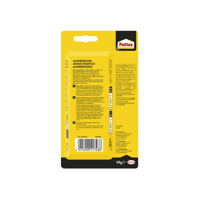 Alleslijm Pattex Multi tube 50gram op blister