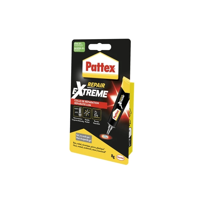 Alleslijm Pattex Repair Extreme tube 8 gram op blister