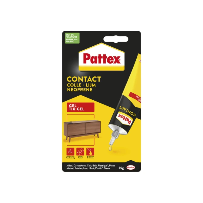 Alleslijm Pattex Tixgel Tube 50 gram op blister