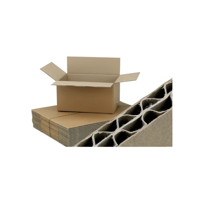 Amerikaanse vouwdoos CleverPack 486x386x386mm BC-golf bruin 10 stuks