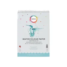 Aquarelblok Qrea A4 20 vel 200gr spiraal
