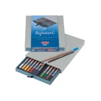 Aquarelpotlood Bruynzeel Design met luxe bewaardoos set à 12 kleuren
