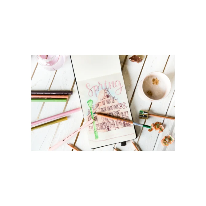 Aquarelpotlood Bruynzeel Design met luxe bewaardoos set à 24 kleuren