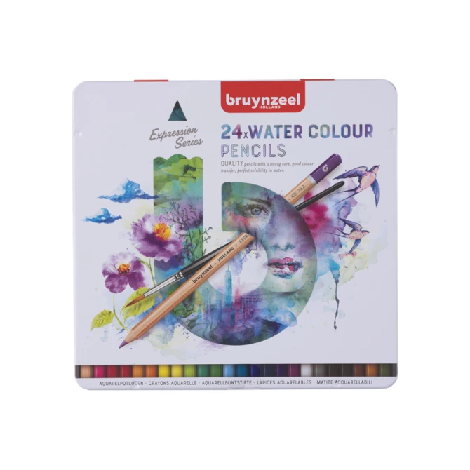 Aquarelpotlood Bruynzeel Expression blik à 24 kleuren