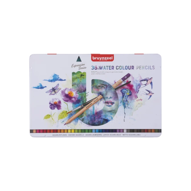 Aquarelpotlood Bruynzeel Expression blik à 36 kleuren