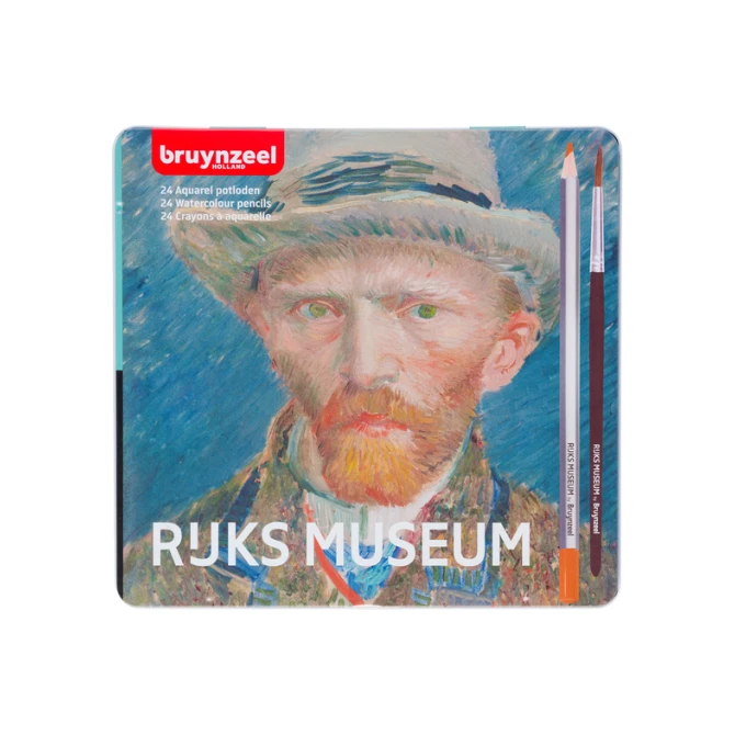 Aquarelpotlood Bruynzeel Rijksmuseum Vincent van Gogh blik à 24 kleuren