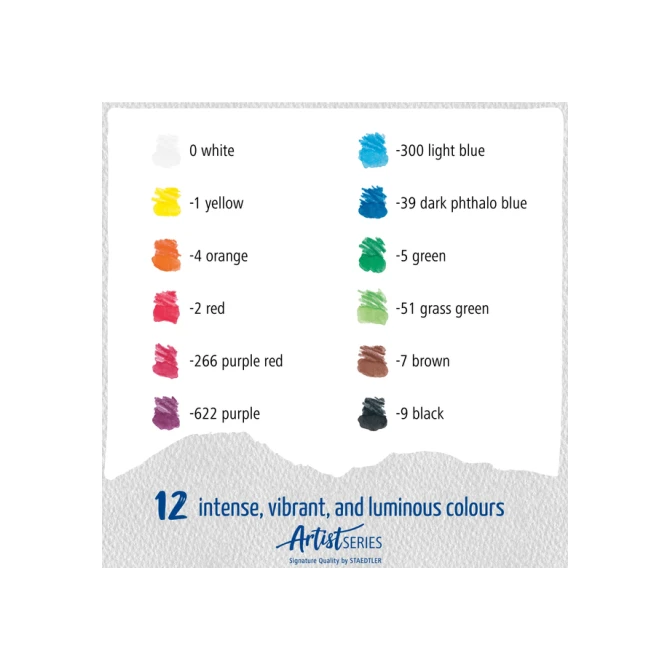 Aquarelpotlood Staedtler Mars Lumograph set à 12 kleuren