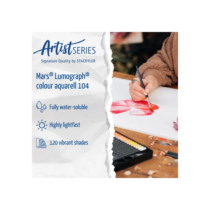 Aquarelpotlood Staedtler Mars Lumograph set à 12 kleuren