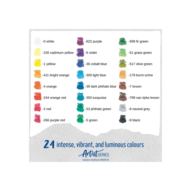 Aquarelpotlood Staedtler Mars Lumograph set à 24 kleuren