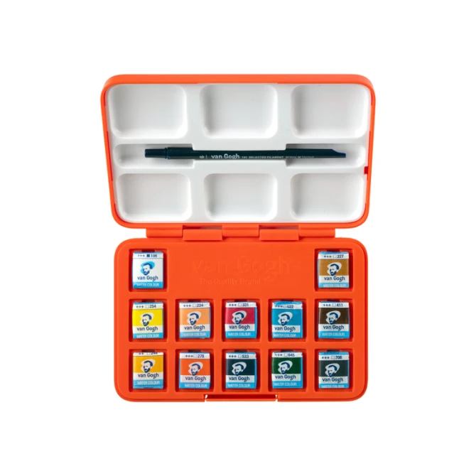 Aquarelverf Talens Van Gogh x Van Gogh Museum set à 12 kleuren assorti