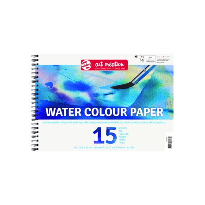 Aquarelverfpapier Talens Art Creation A4 15 vel 240gr