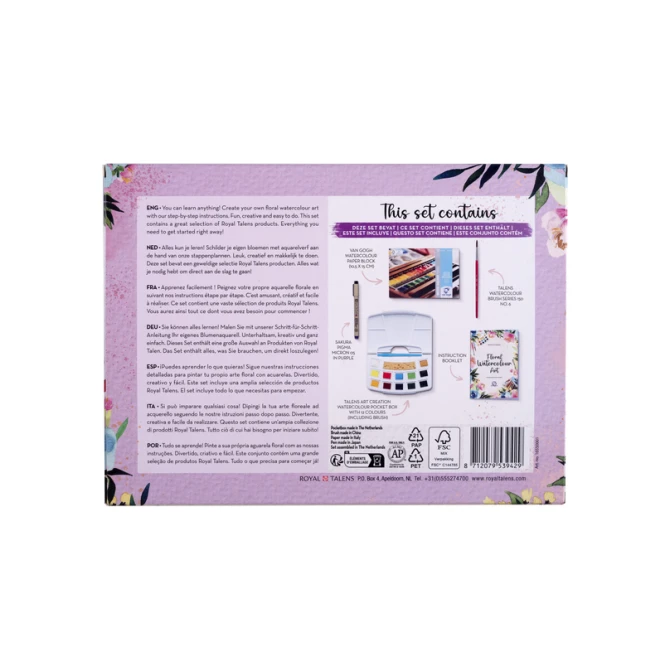 Aquarelverfset Talens Art Creation Floral Watercolour Art assorti