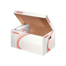 Archief- en transportdoos met deksel Esselte 560x265x380mm wit
