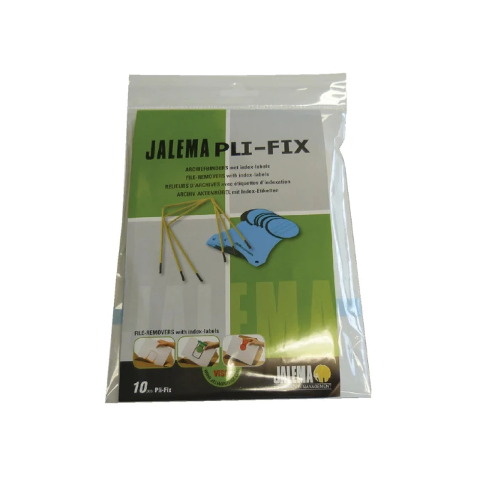 Archiefbinder JalemaClip Pli-fix geel 10 stuks