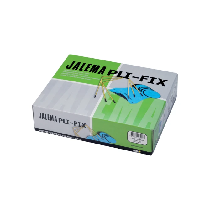 Archiefbinder JalemaClip Pli-fix geel 100 stuks