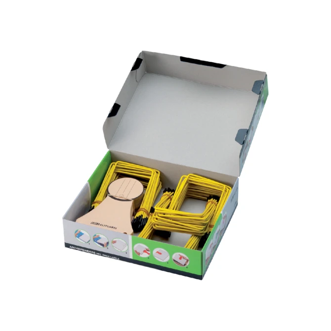Archiefbinder JalemaClip Pli-fix geel 100 stuks