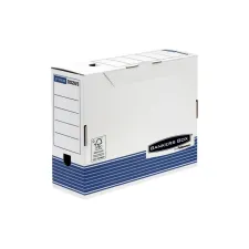 Archiefdoos Bankers Box System A4 100mm wit blauw