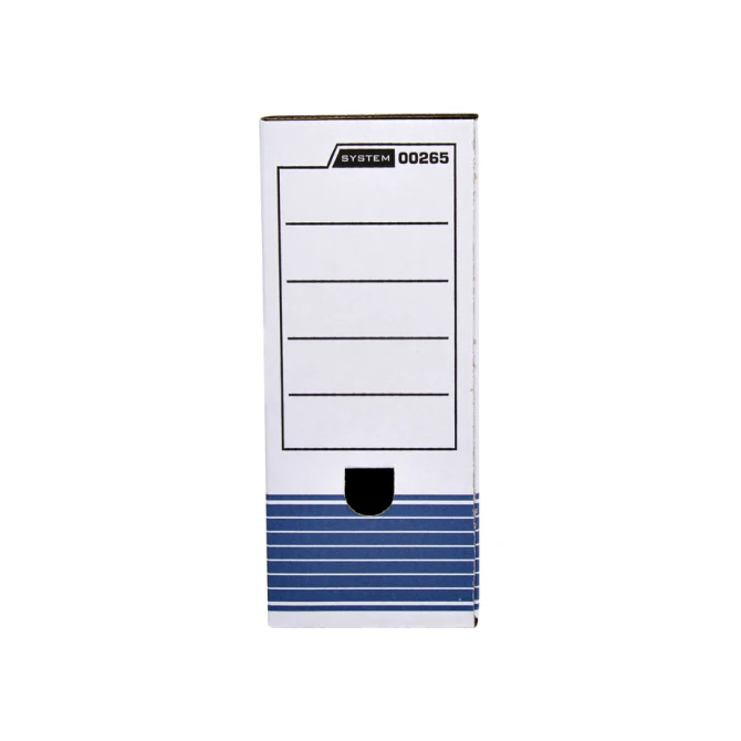 Archiefdoos Bankers Box System A4 100mm wit blauw