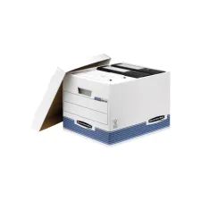 Archiefdoos Bankers Box System standaard wit blauw