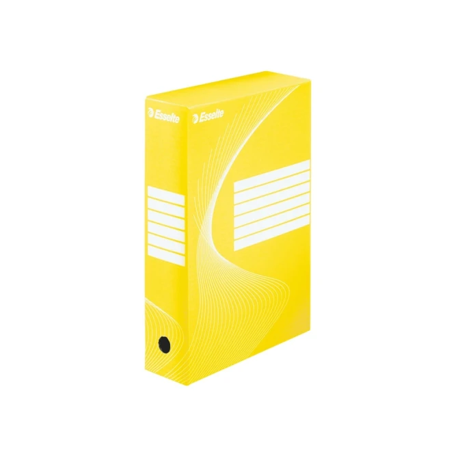 Archiefdoos Esselte Boxycolor 80mm 352x250mm geel