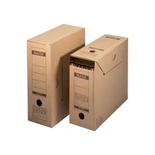 Archiefdoos met deksel Leitz Premium 120x275x325mm natuurbruin