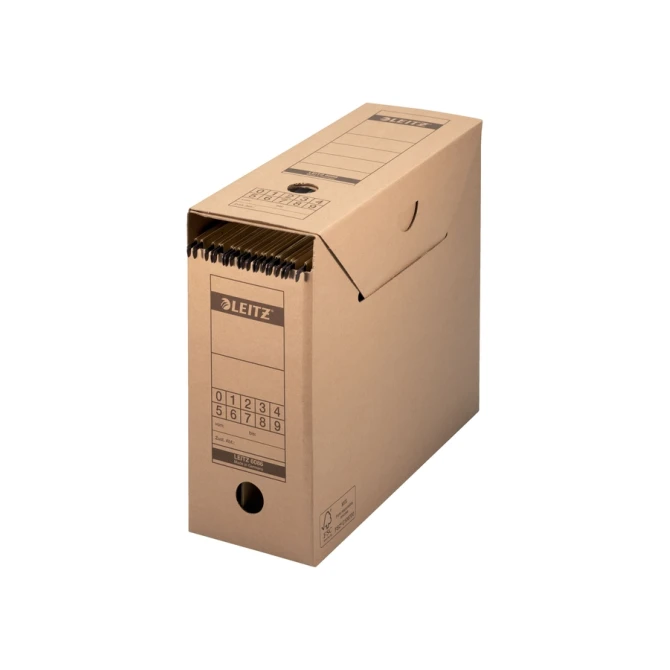 Archiefdoos met deksel Leitz Premium 120x275x325mm natuurbruin