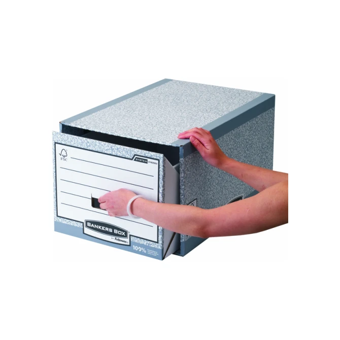 Archieflade Bankers Box A4 System A4 grijs