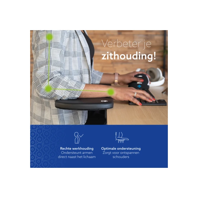 Armsteun R-Go Ergonomisch Zwart