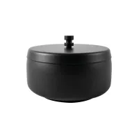 Asbak BRASQ tafelmodel 1 liter met deksel AT700 zwart