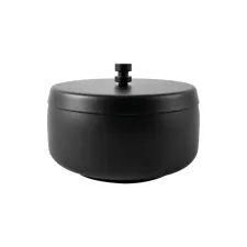 Asbak BRASQ tafelmodel 1 liter met deksel AT700 zwart